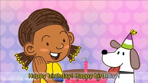 Happy birthday! This is for yo...