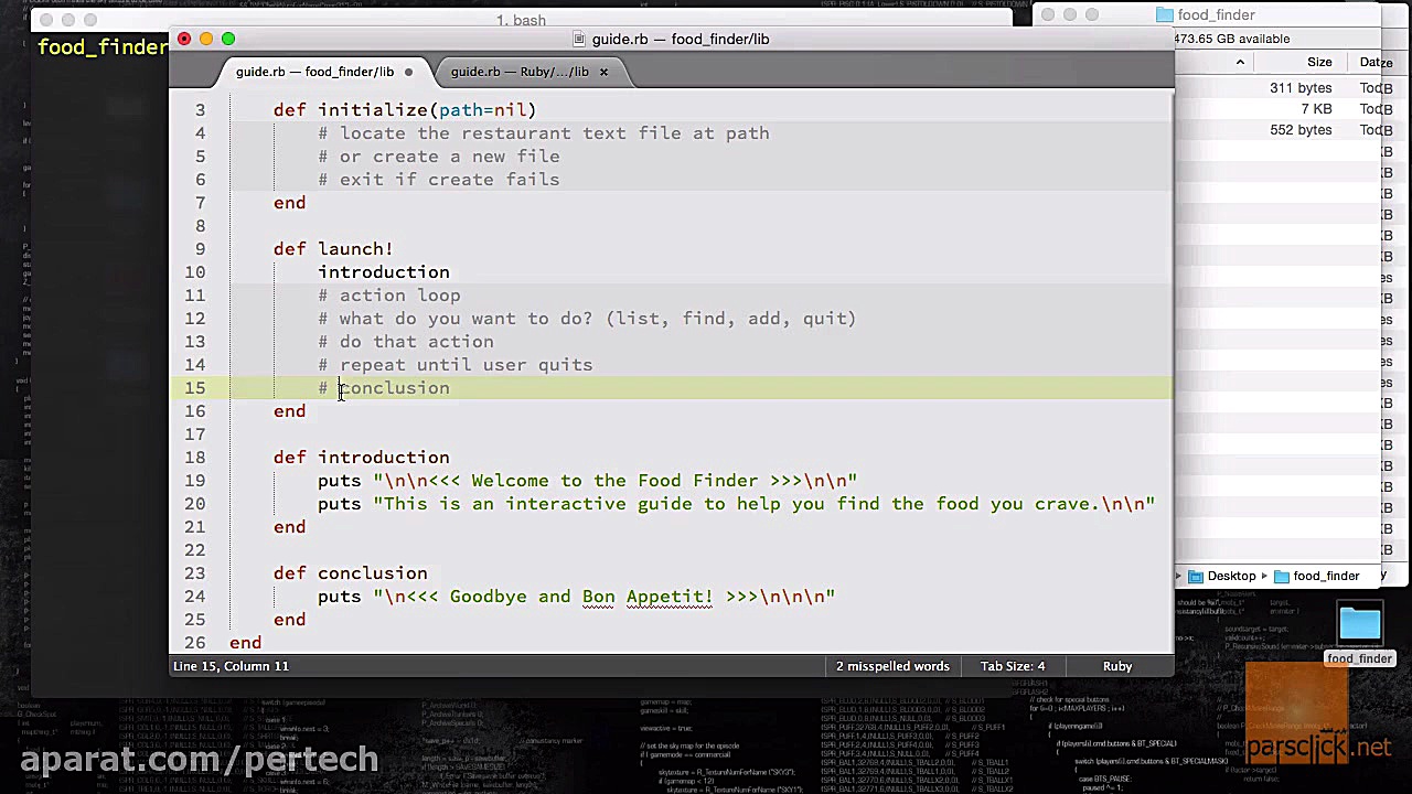 ۶۲ ساخت پروژه : کلاس راهنما