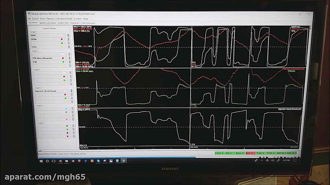 Injector Duty Cycle, Pulse Width and Limits Related to RPM