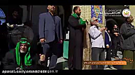 تعویض پرچم حرم حضرت زینب