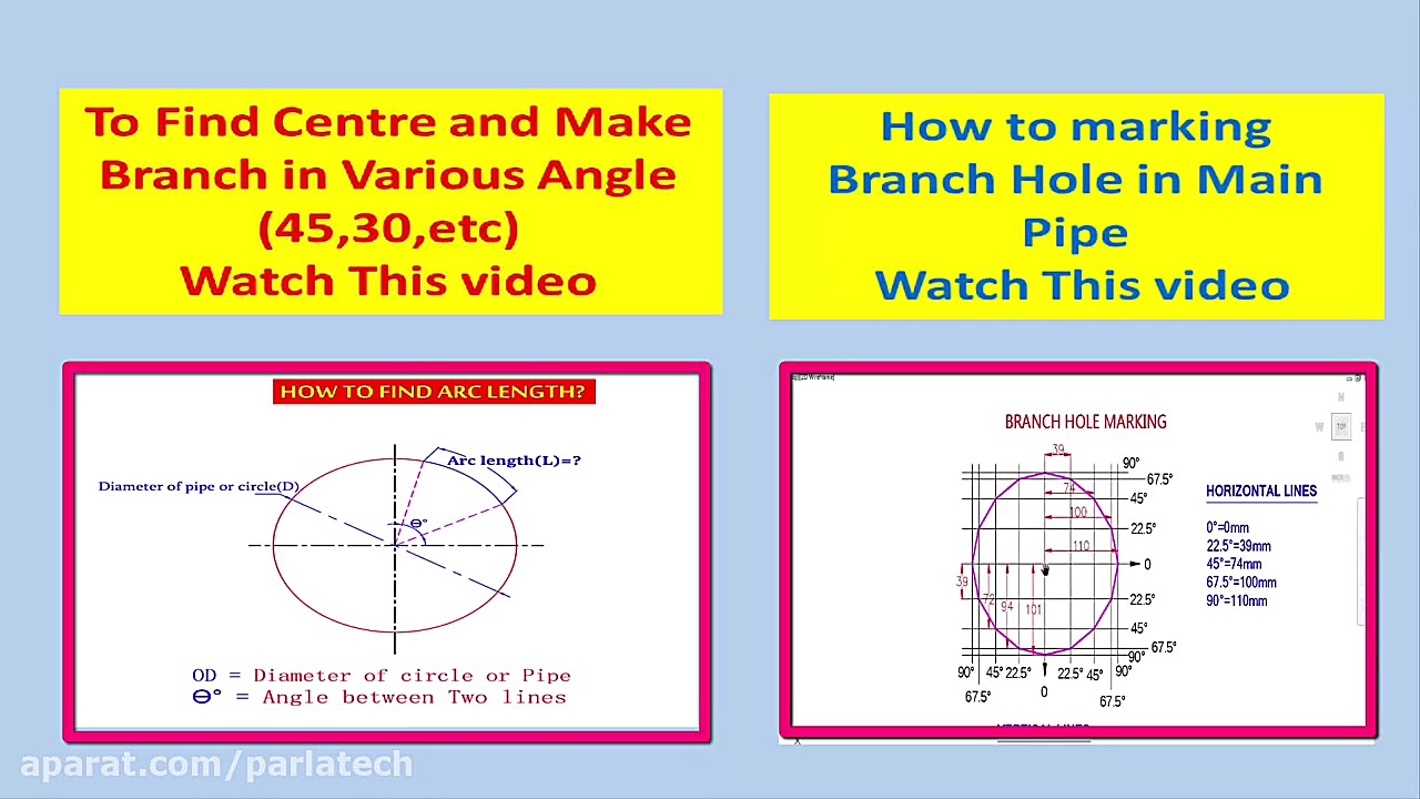 در پایپینگ چطور مرکز لوله را پ...