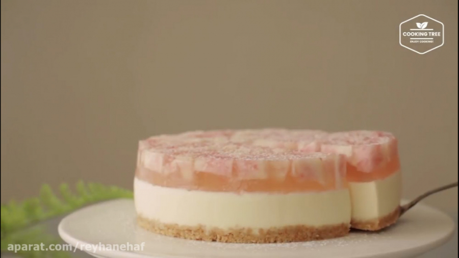 چیز کیک هلو بدون پخت No Bake P...