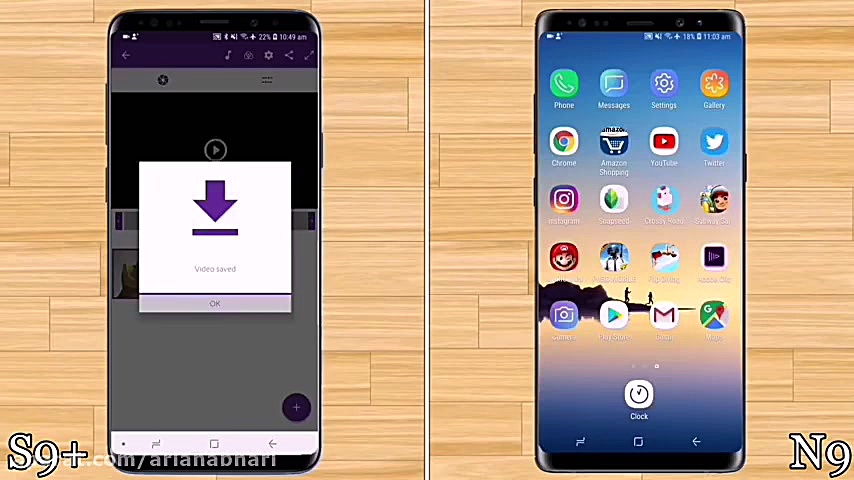 مقایسه سرعت گلکسی نوت 9 و گلکس...