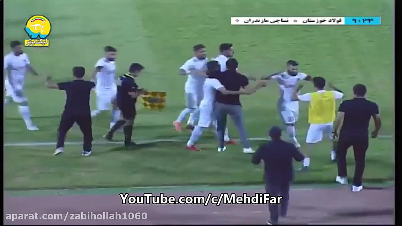 خلاصه بازی فولاد خوزستان  نساج...