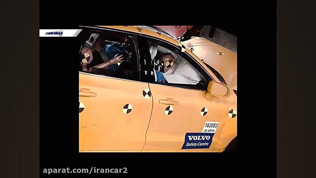 تست تصادف ولوو xc 60