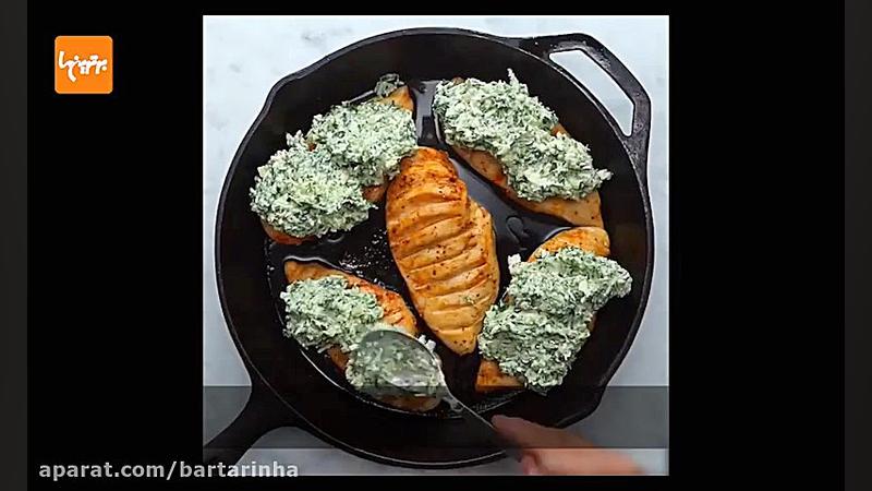 مرغ گریل شده با سبزیجات؛ پیشنه...