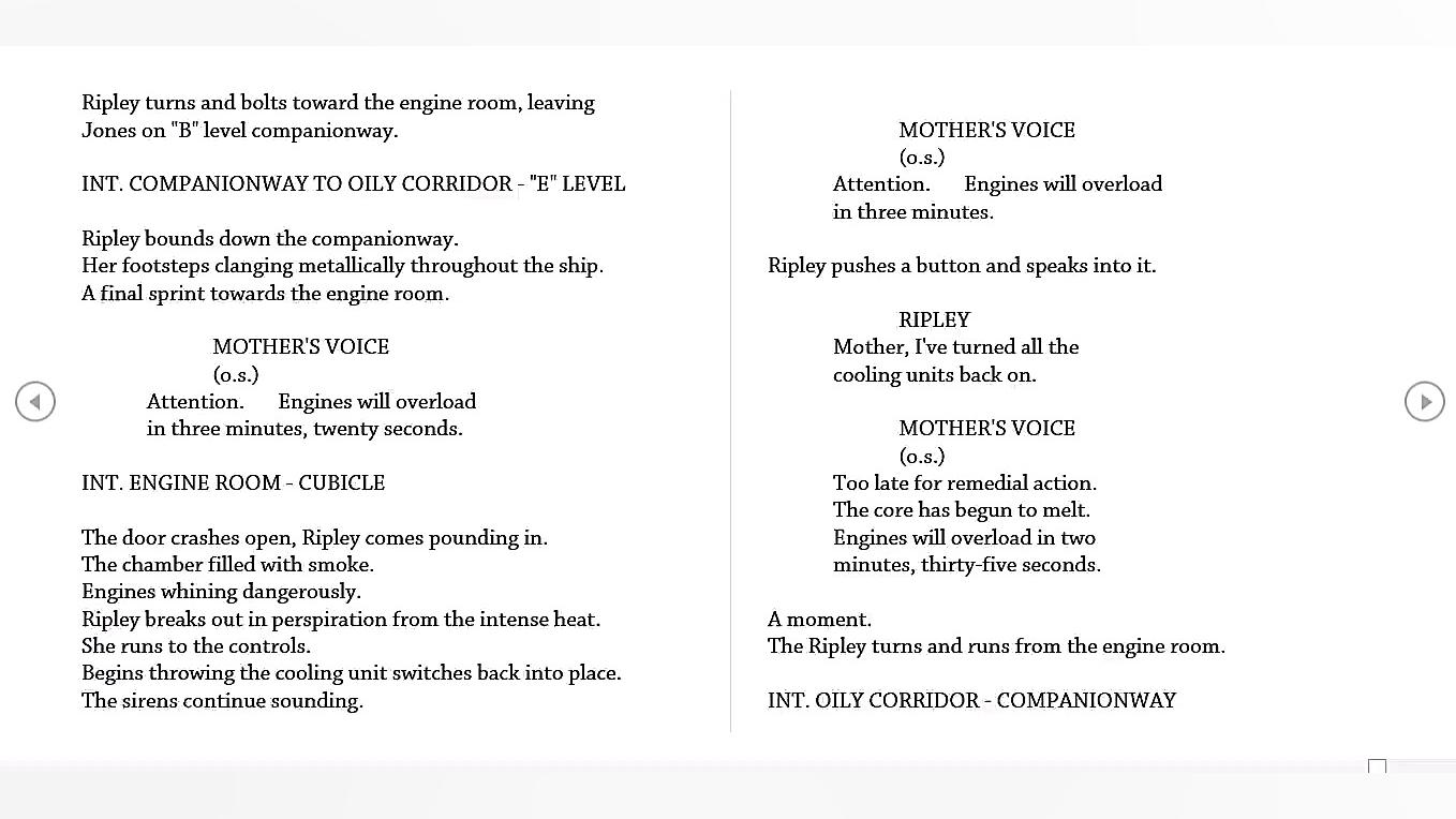 121 Alien (1979)scenario سناری...