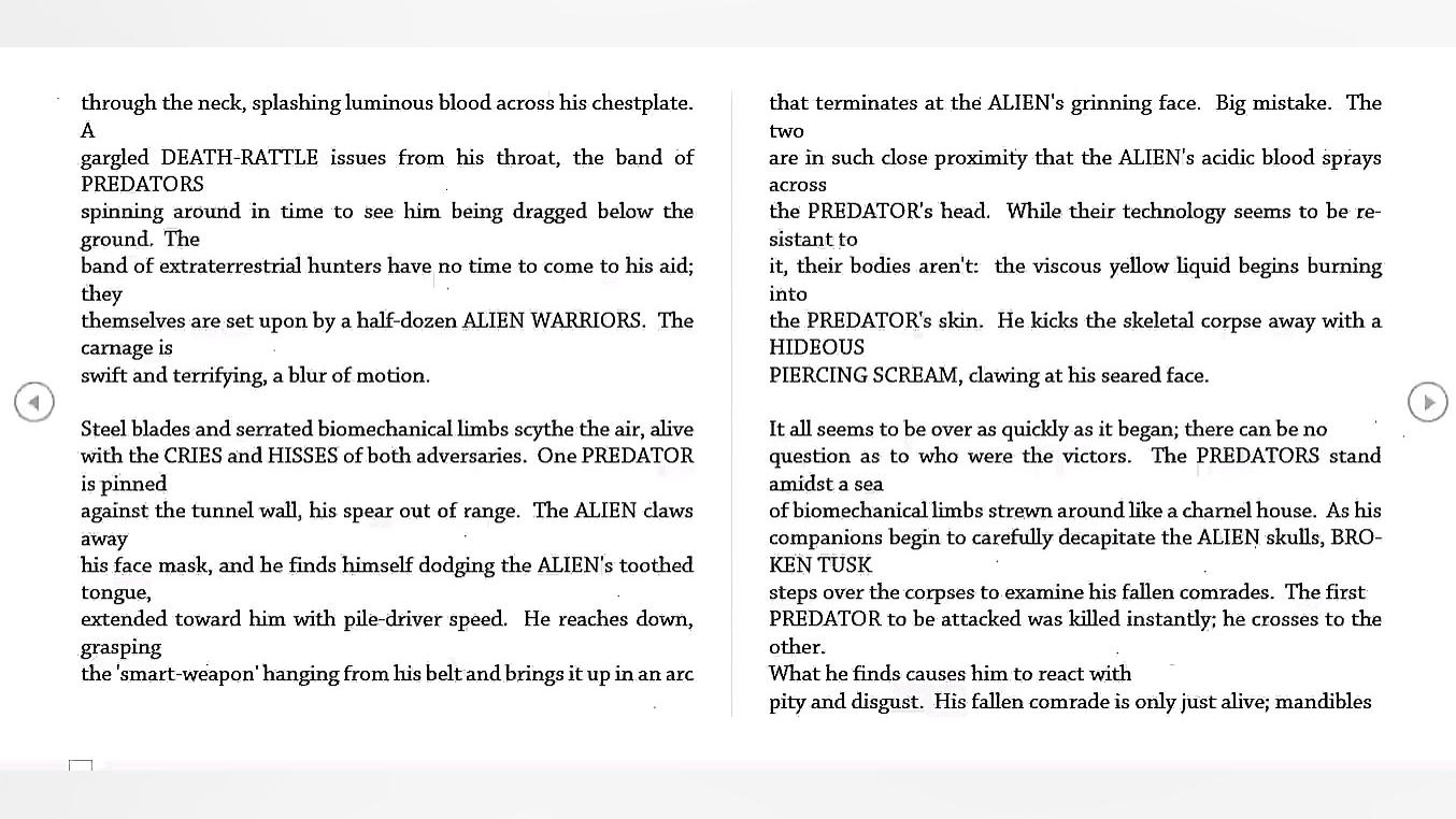 125 Aliens vs. Predatorscenari...