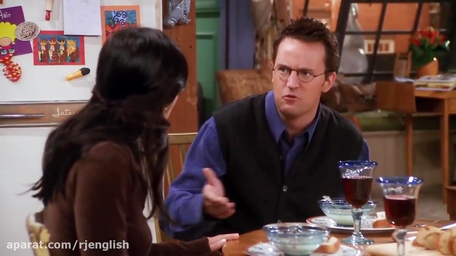 Friends Ross and the bagpipes