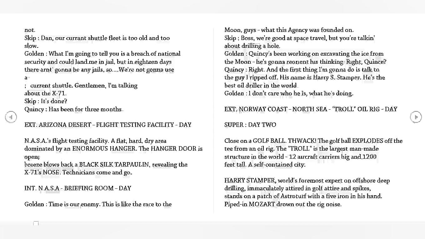 146 Armageddon (1998)scenario...