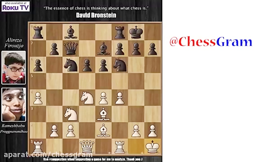 رقابت نفس گیر بین Praggnanandh...