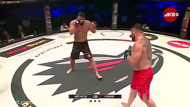 اخرین مبارزه امیر علی اکبری با...