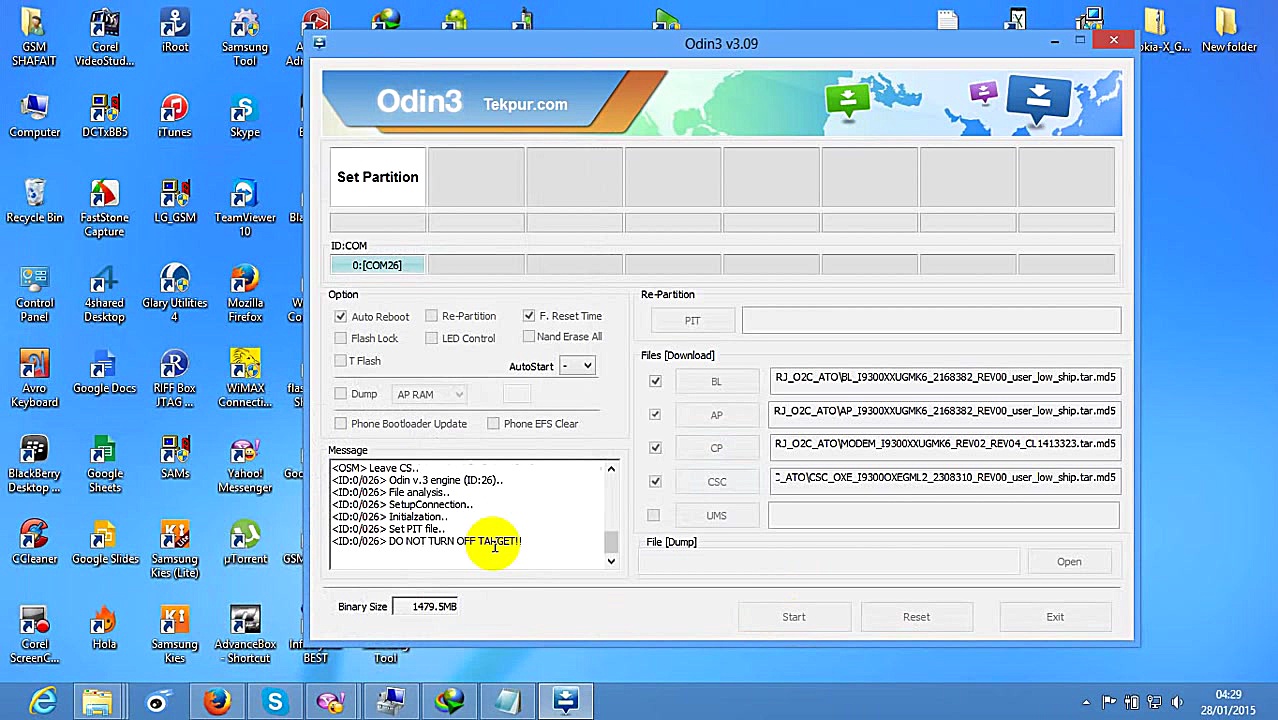 ALL SAMSUNG  Odin v3 09 how to...