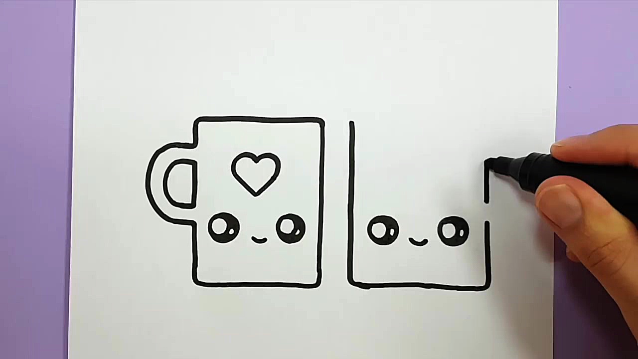 HOW TO DRAW TWO CUTE LOVERS  H...