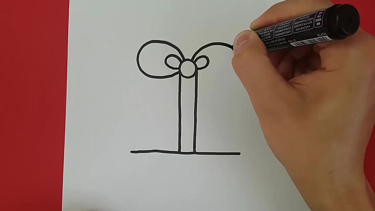 HOW TO DRAW A CHRISTMAS PRESEN...