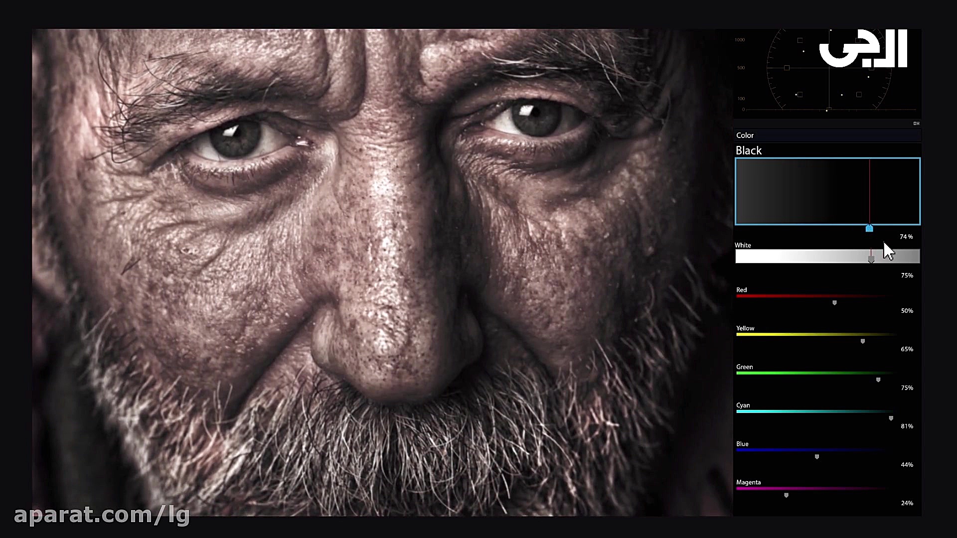 مشکی، آشکارکننده حقایق تصویر