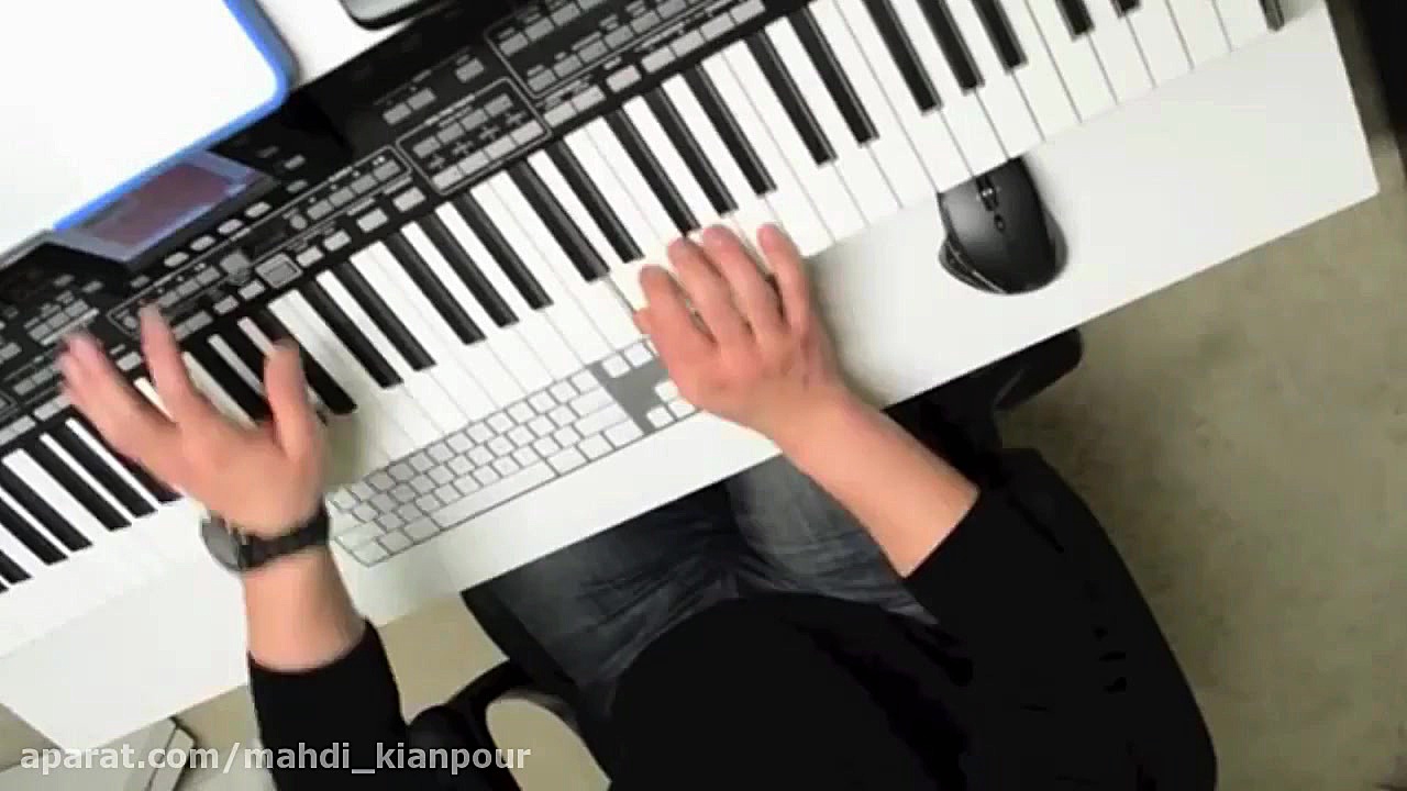 کیبورد نوازی آهنگ زیبای دو پنج...