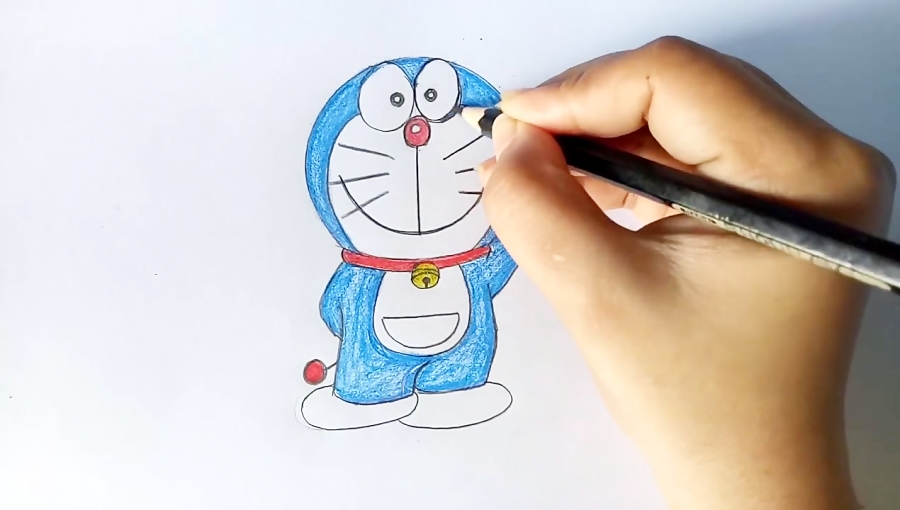 Keff Koons with Doraemon Drawing by Scala Roberto | Saatchi Art