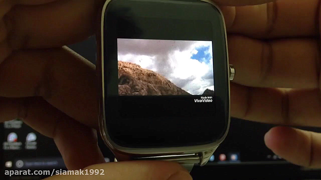 پخش ویدیو در ساعت هوشمند ایسوس...