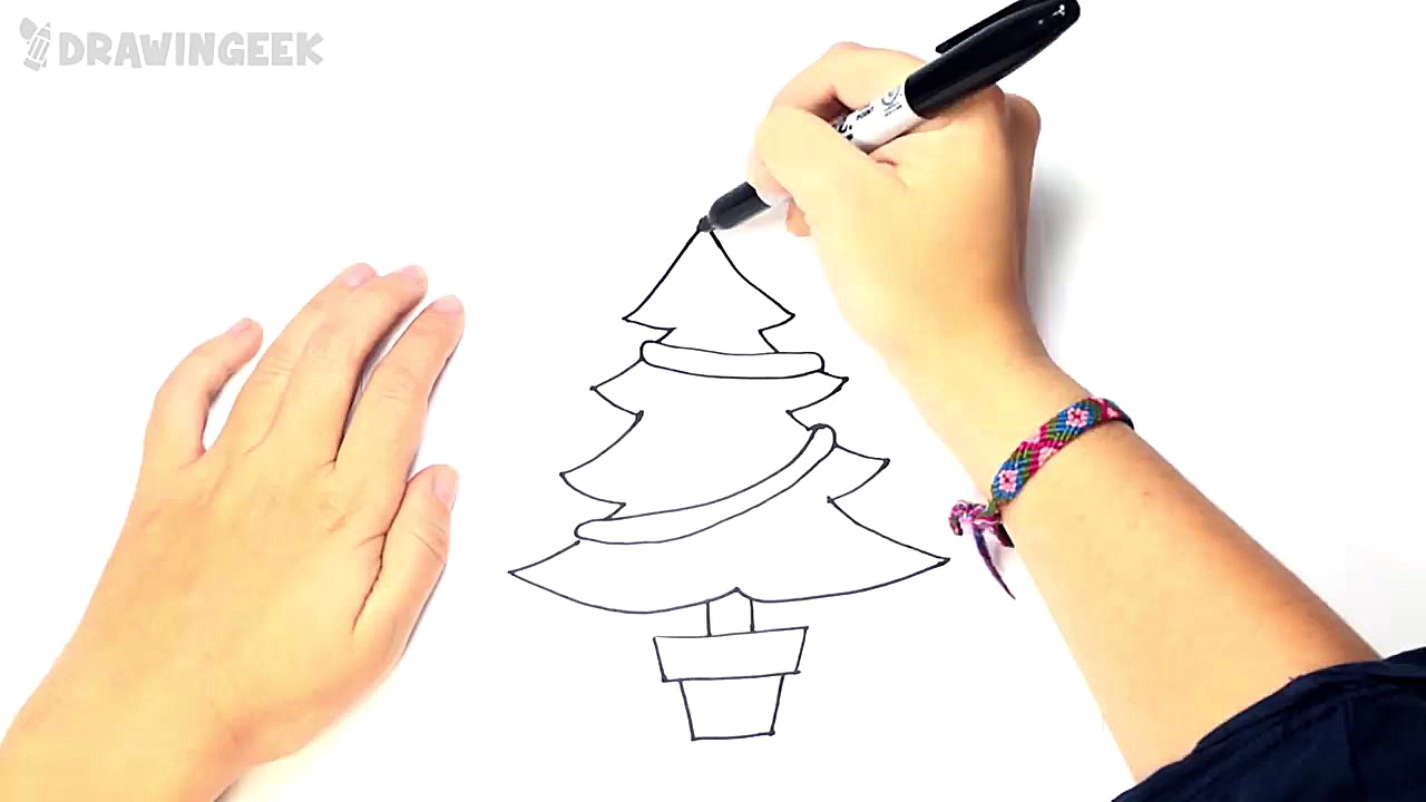 How to draw a Christmas Tree S...