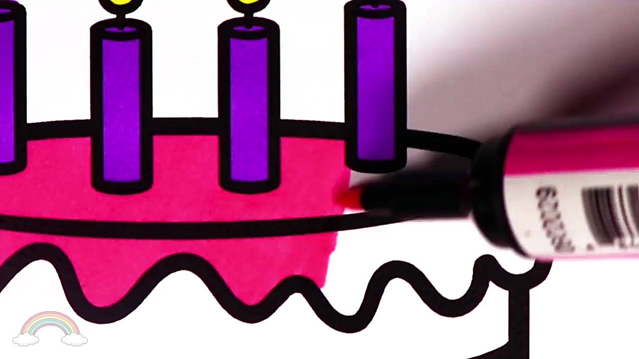 Birthday Cake Coloring Pages...