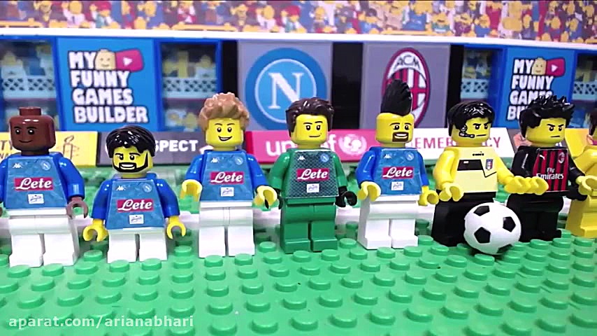 کارتون لگو ها  فوتبال ناپولی و...