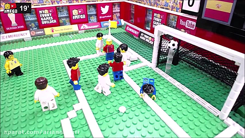 کارتون لگو ها فوتبال انگلیس و...
