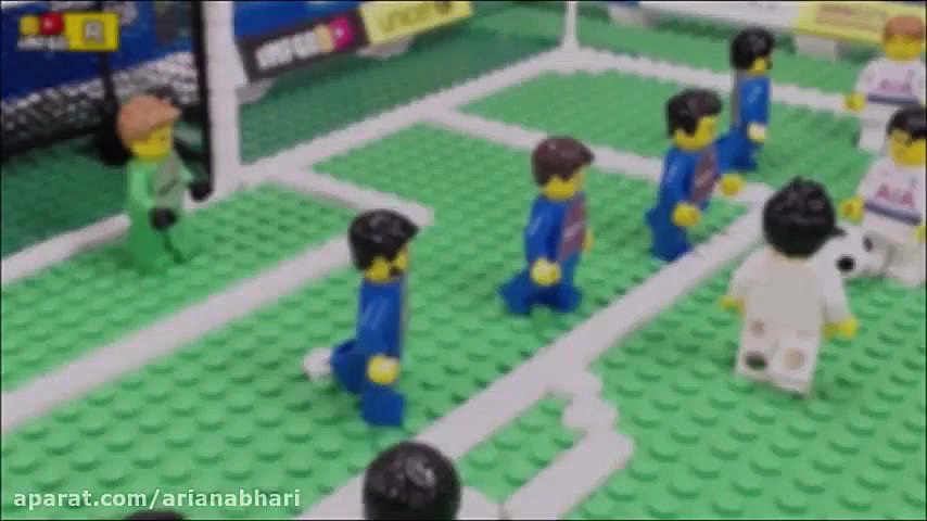 کارتون لگو ها فوتبال بارسلونا...