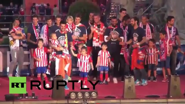 جشن قهرمانی اتلتیکو مادرید و ص...