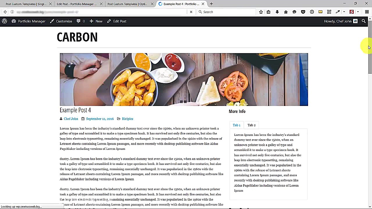 افزونه قالب سفارشی مطالب  Post...