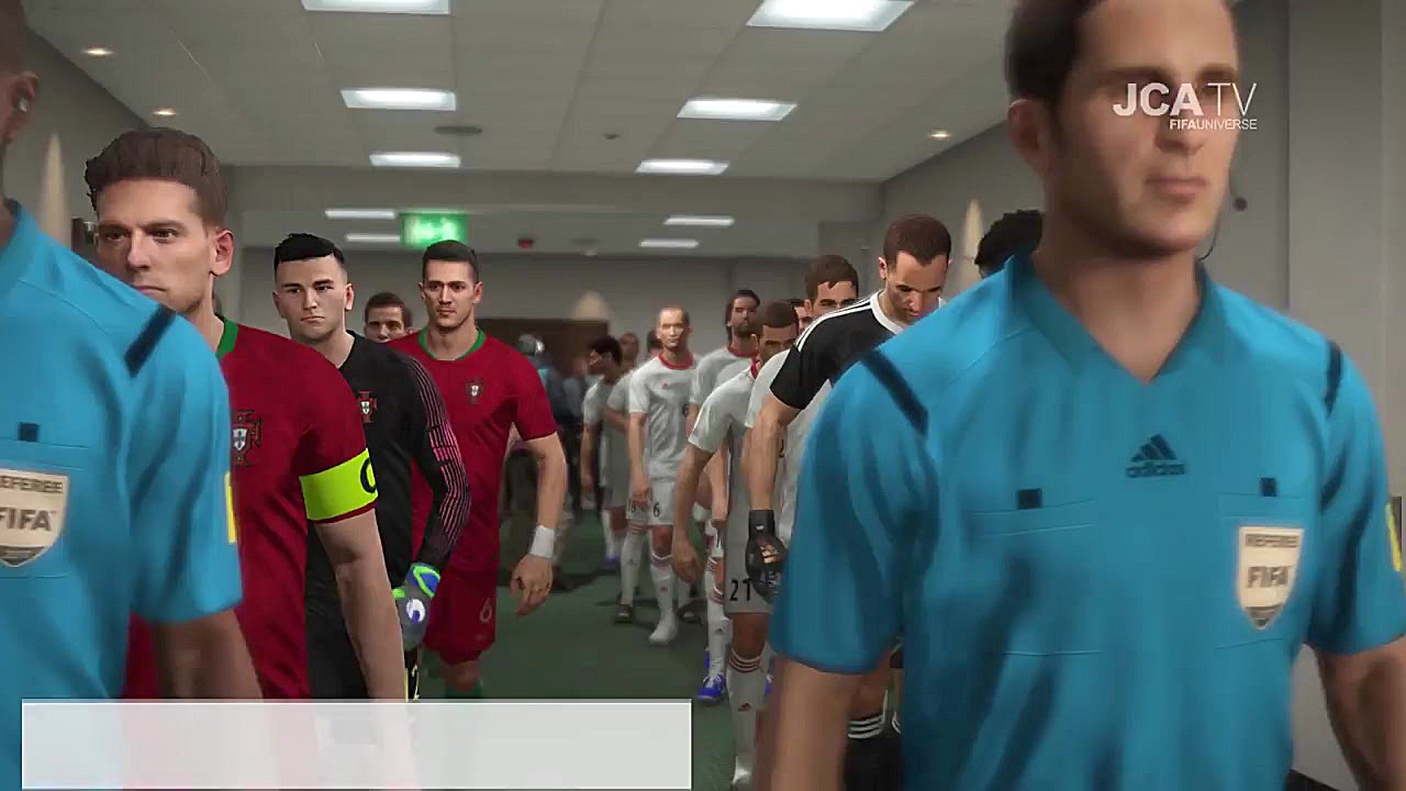 گیم پلی از بازی PES 2018 جام جهانی روسیه ایران Vs پرتغال زمان622ثانیه
