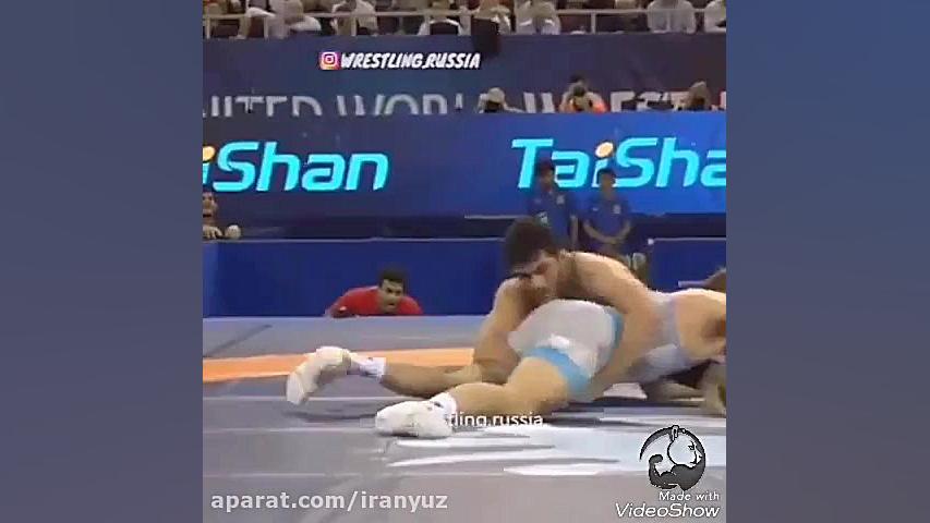 کشتی حسن یزدانی با تیلور در مس...