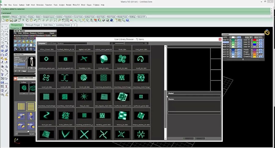 الگوی هوشمند در Matrix 9