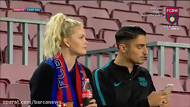 هواداران بارسلونا در نیوکمپ