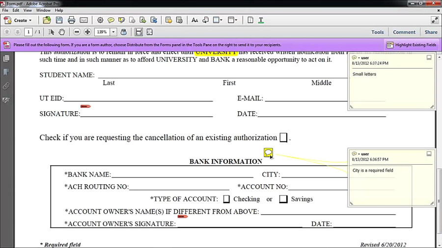 How to Print comments in Acrobat X