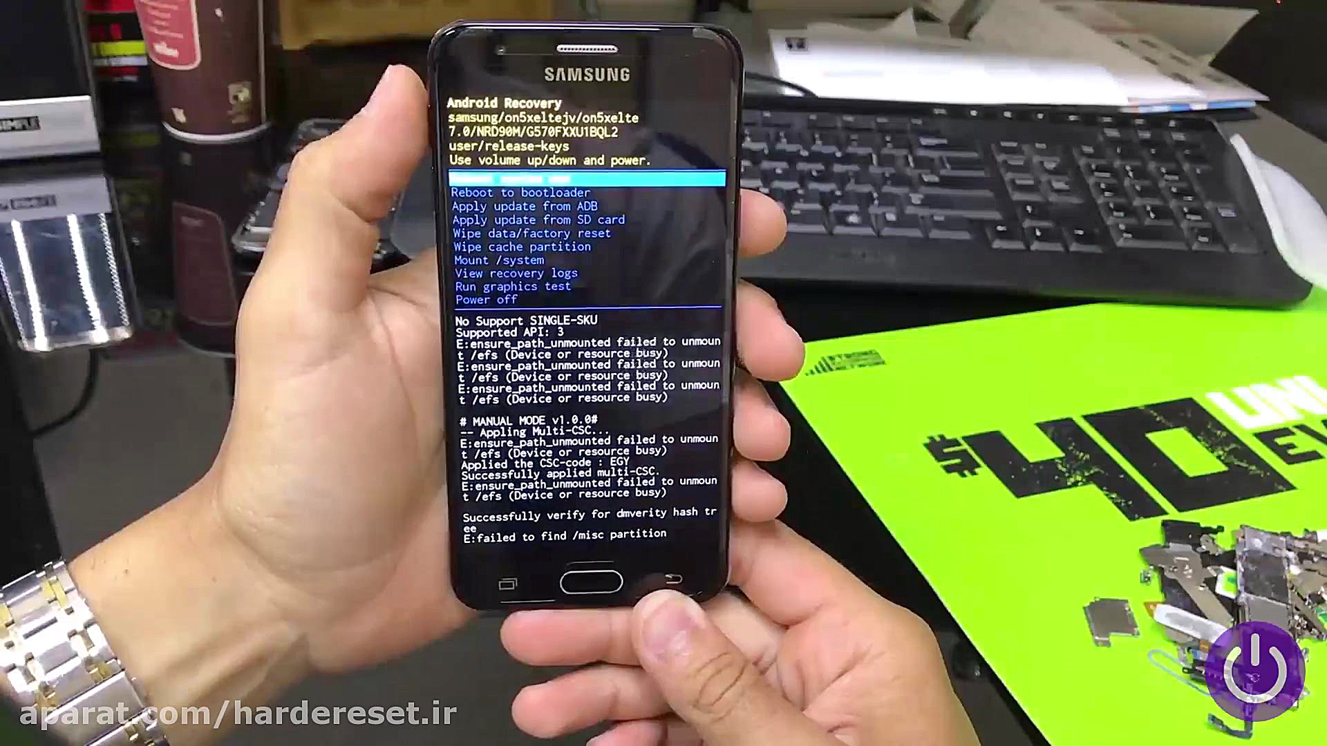 هارد ریست و ریست فکتوری گوشی س...