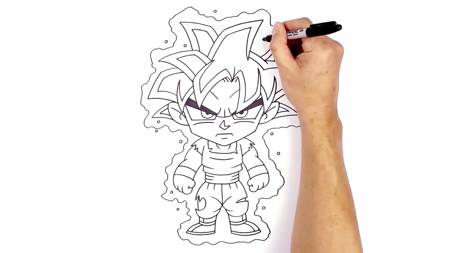 How to Draw Goku SSJ 3  Dragon Ball Z 
