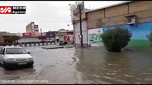 آبگرفتگی شدید معابر اهواز