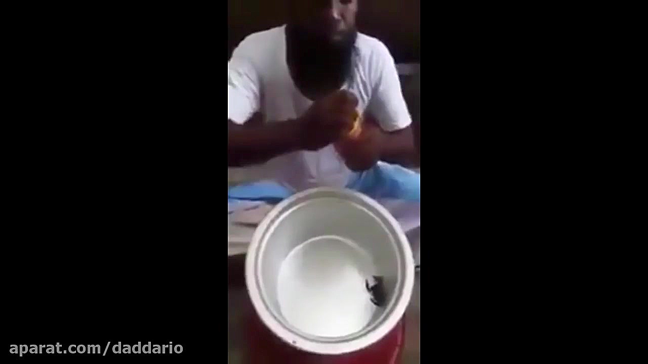 نتیجه ریختن نوشیدنی های گازدار...