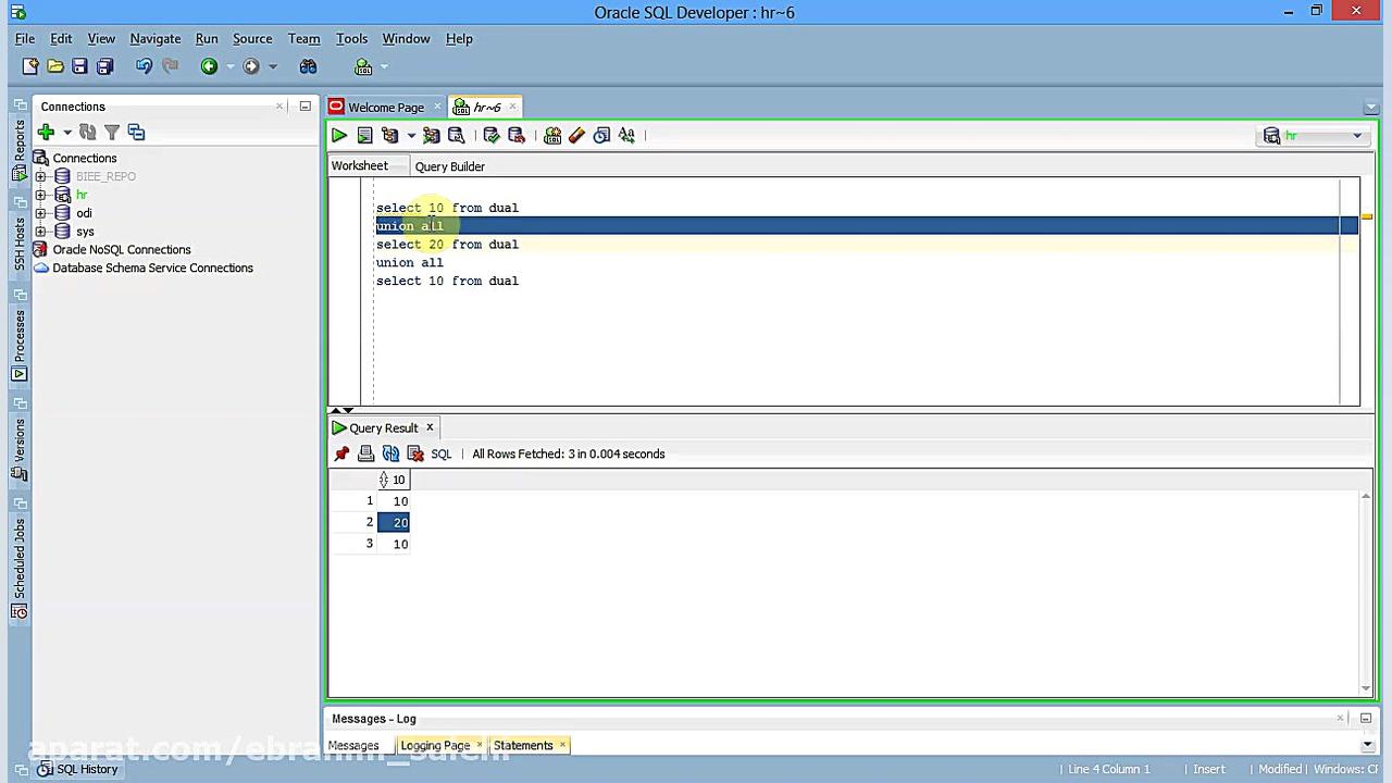 PLSQL 031 تفاوت UNION با UNION...