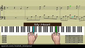 پیانو نوازی آهنگ قلب من (Piano...