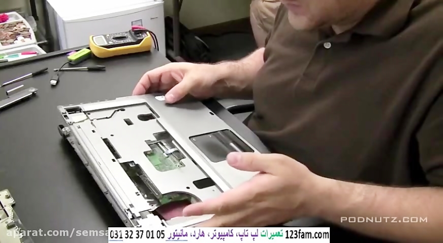 طریقه بازکردن لپ تاپ تعویض سوک...