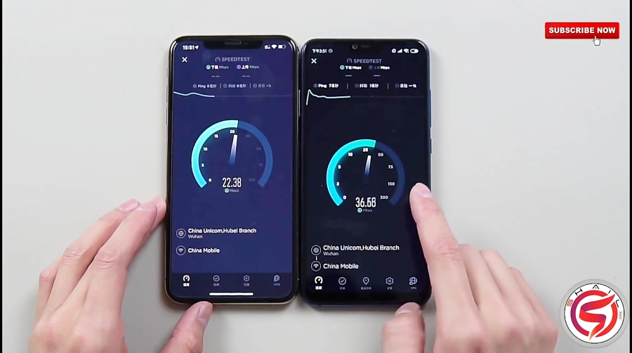 IPhone XS max vs Xiaomi Mi 8 _Internet Speed Test