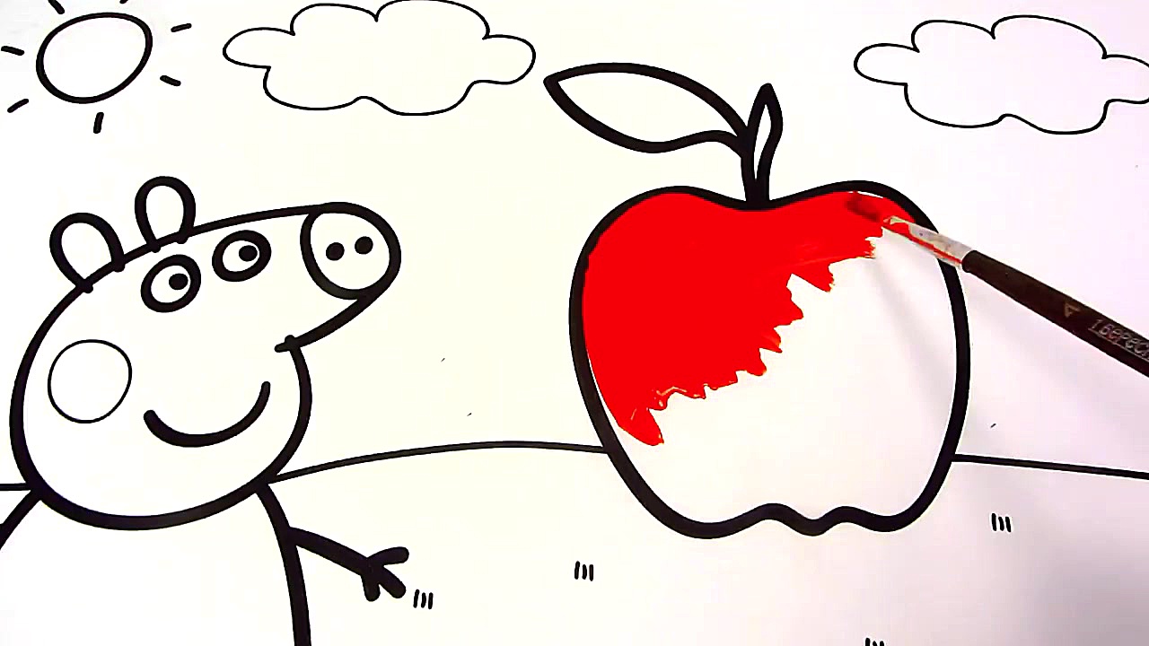 Peppa Pig Apple Coloring Book...