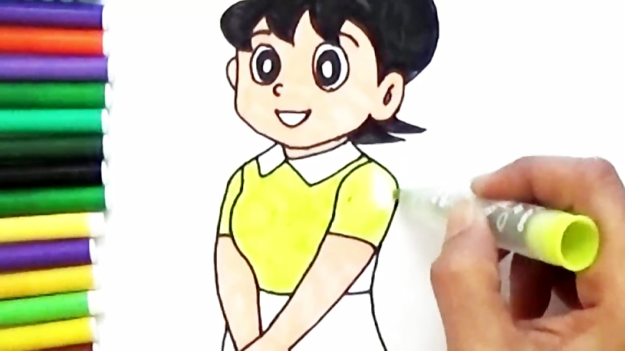 How to draw Shizuka from Doraemon 静ちゃん - video Dailymotion