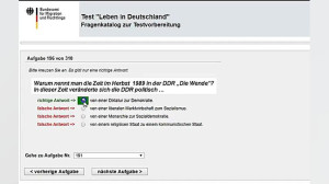 Test Leben in Deutschland Frag...