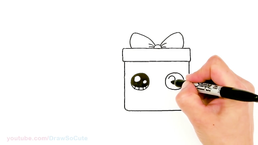How to Draw a Gift Box Present...