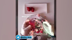 تزیین انار و کیوی برای شب یلدا