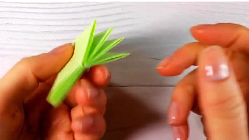 اوریگامی درخت کریسمس آموزش ساخ...