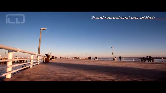 غروب در اسکله کیش